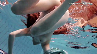 Salaka Ribkina beautiful body in the swimming pool