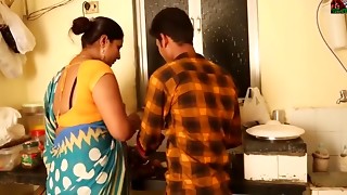 Hot Aunty Seduces junior Boy