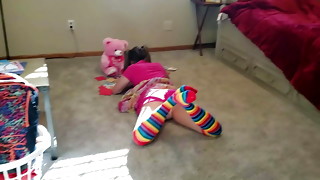 Little sister gets an accidental creampie by stepbrother