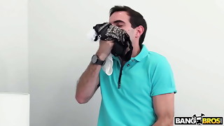BANGBROS - Stepmom Rachael Cavalli Punishes Panty Sniffer Step Son Jake Adams
