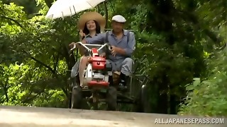 Adorable Japanese Babe Takes A Nice Bath Outdoors In A Lovely Story