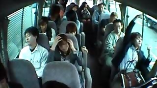 Naughty Asian Chick Gets Her Pussy Fingered In The Bus