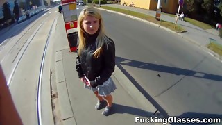 Fucking Glasses - Fucked for cash before a date