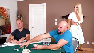 Top wife gets working with two big dicks in wild scenes