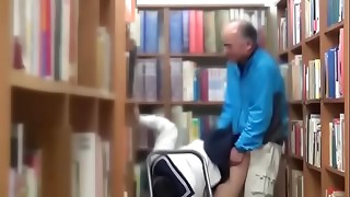 in the public library, everything is possible includes hard sex from behind