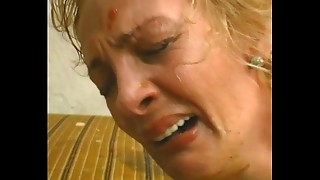 Mature's panties were destroyed rudly before hardcore