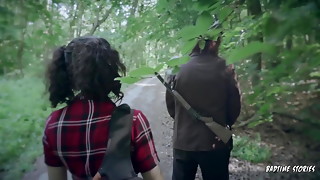 BDSM story in the forest with german teen