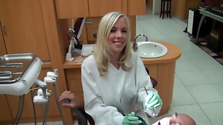 Cute dentist gave him a fuck!