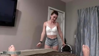 Salacious vixen Kat Monroe POV engrossing sex clip