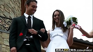 Stunning Tori Black double penetrated on her wedding day