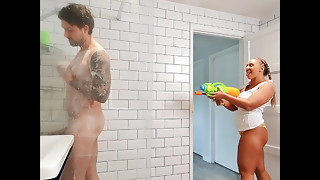 Shower Pranking Sex