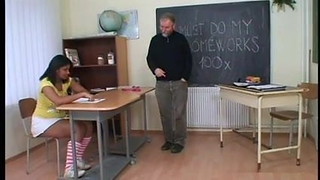 old teacher  young student