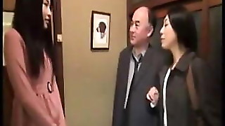 Old Man and Beautiful Japanese Wife