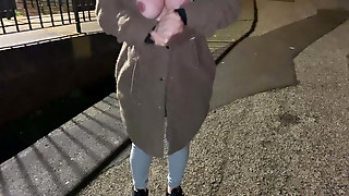 Offered cigarettes to flash and piss on streets