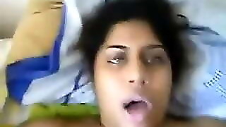 Hot Indian Busty Aunty earting her Partner's Cum after fuck