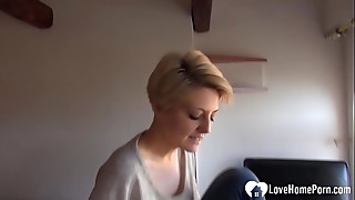 While his stepmom was shy at first, she quickly revealed her naughty side.