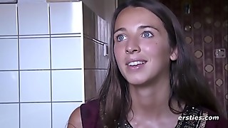 All Natural Solo Girl Masturbates Outside