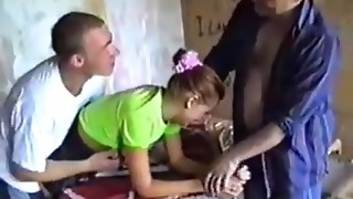 Lean school girl Stumbles Into A Food Boinking !