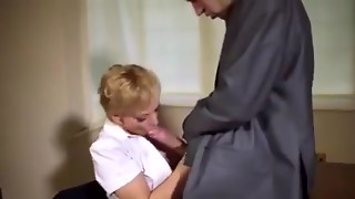 Lou lou sucking a huge white cock for huge cumshot